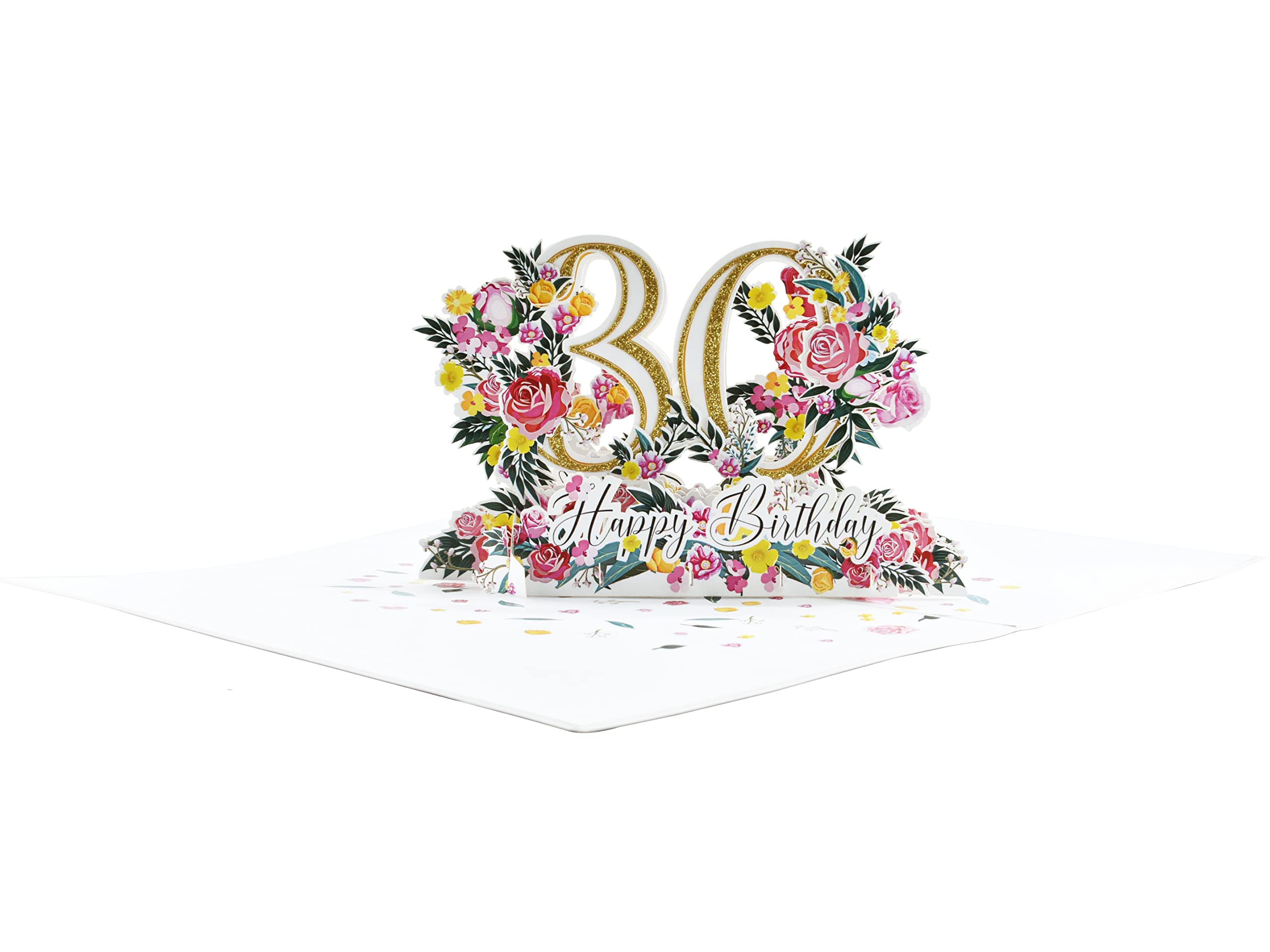 Happy 30th Birthday Pop Up 3D Greeting Card