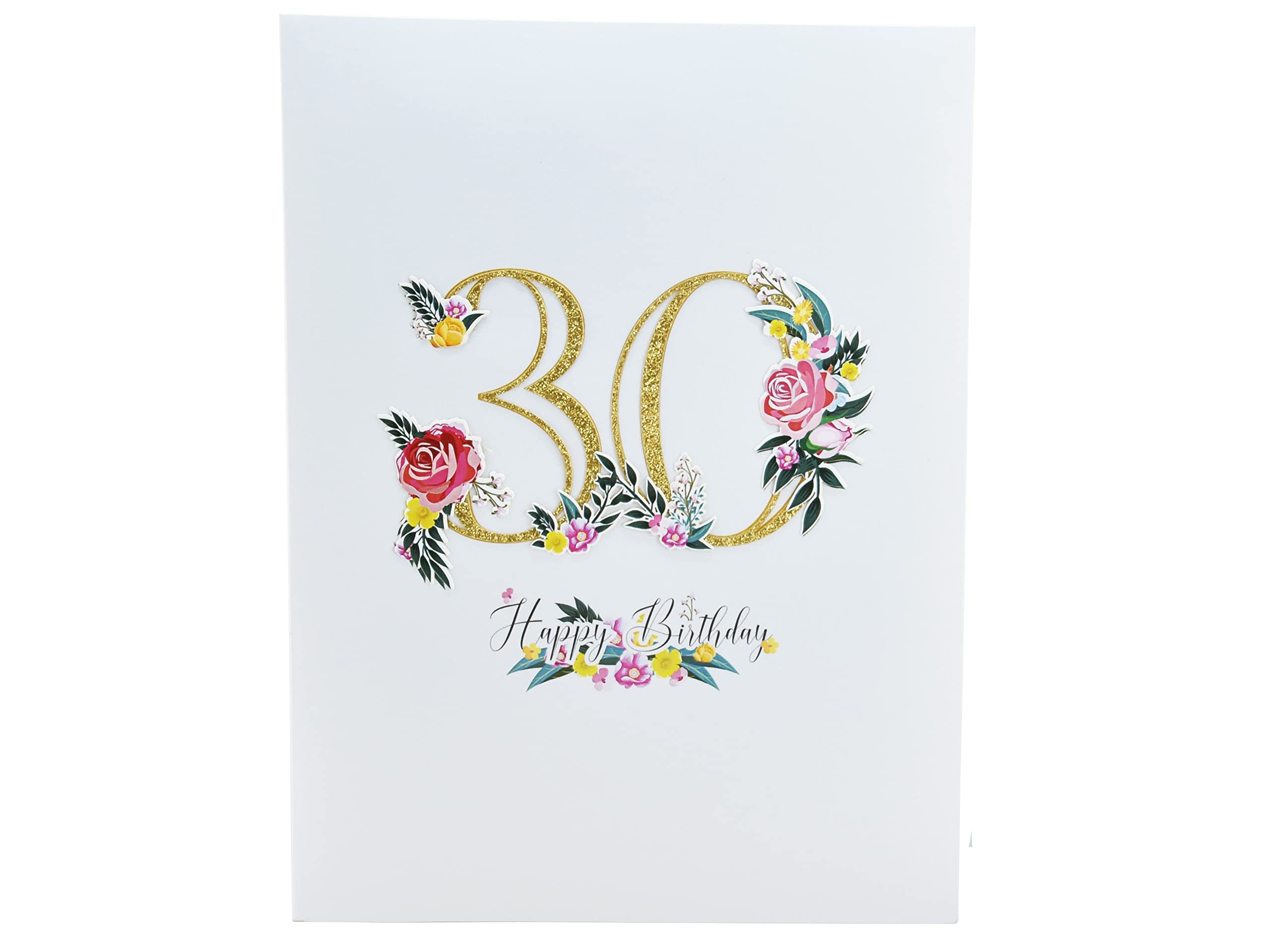 Happy 30th Birthday Pop Up 3D Greeting Card