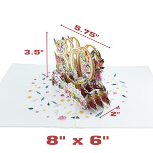 Happy 30th Birthday Pop Up 3D Greeting Card