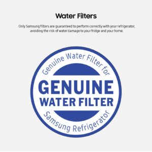 SAMSUNG Genuine Filters for Refrigerator Water and Ice, Carbon Block Filtration for Clean, Clear Drinking Water, HAF-QIN-3P, (Pack of 3)