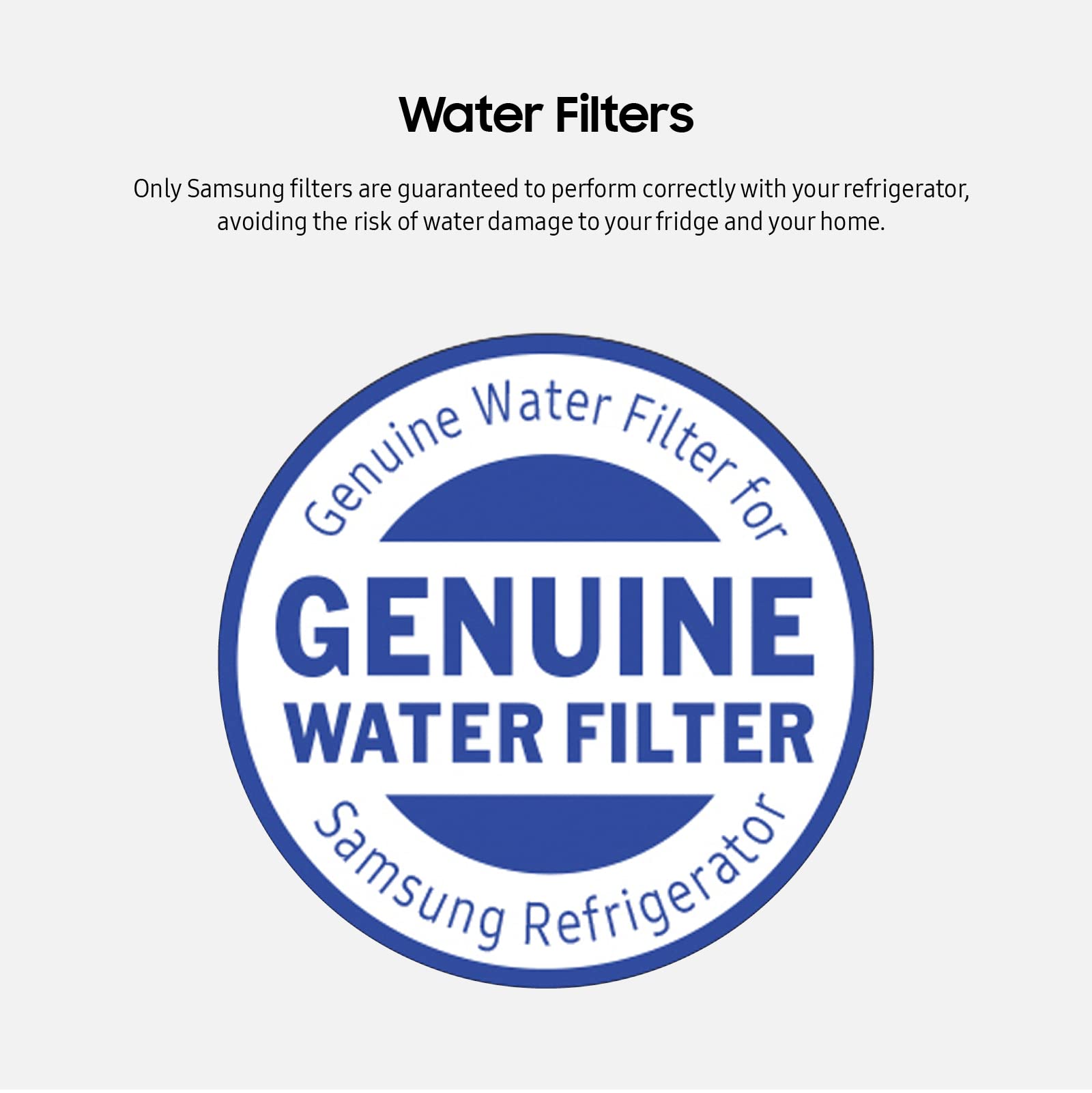 SAMSUNG Genuine Filters for Refrigerator Water and Ice, Carbon Block Filtration for Clean, Clear Drinking Water, HAF-QIN-3P, (Pack of 3)