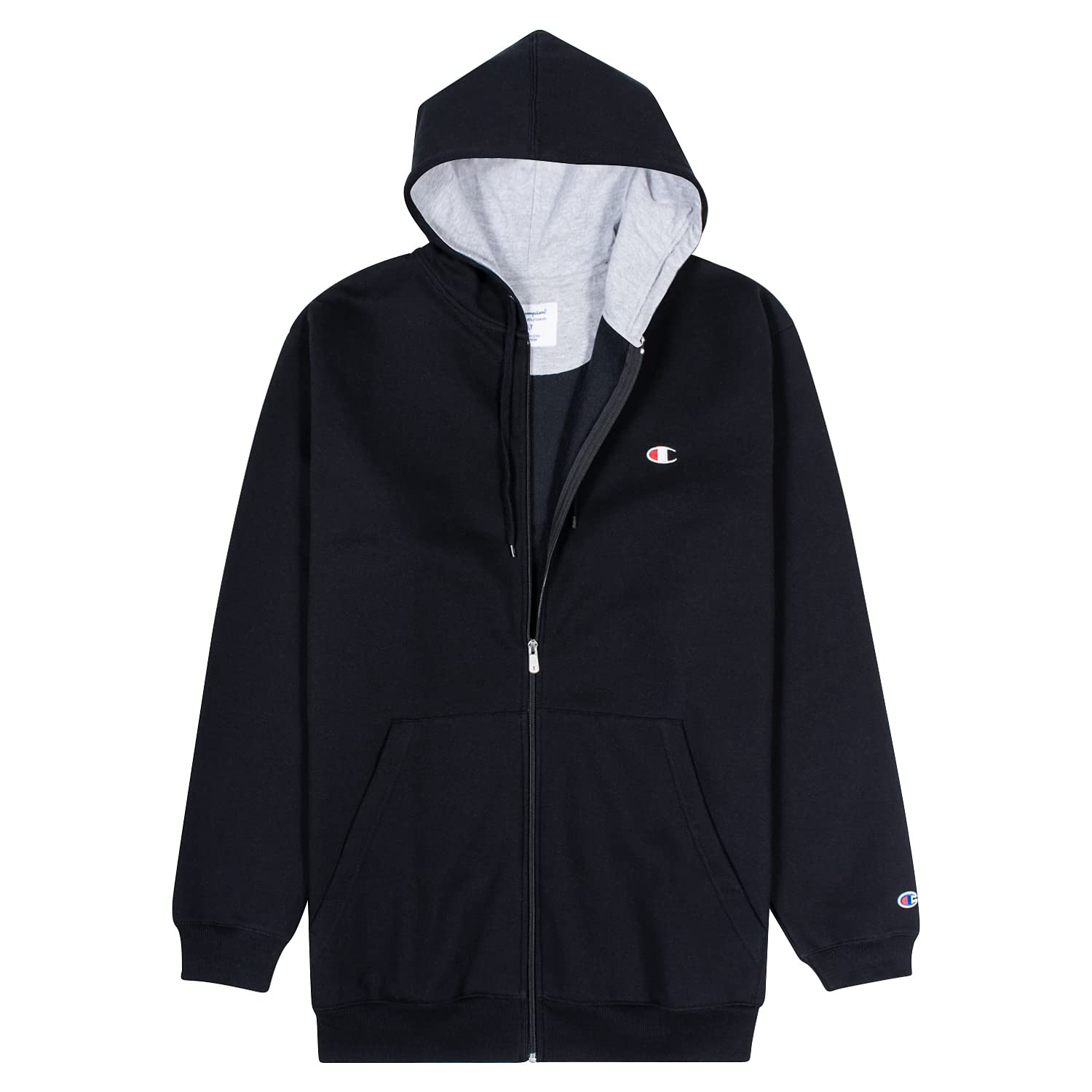 Champion Big and Tall Zip Hoodies for Men – Men’s Heavyweight Zip Hoodie Jacket Black