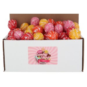 secret candy shop starburst pops fruity filled lollipops 30 lollies in a box (assorted)