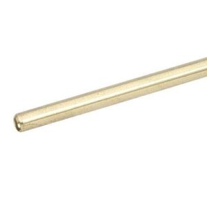 van dyke's restorers brass gallery rod, beautiful decorative accent, 36 inches, brass