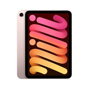 apple 2021 ipad mini 6 (wi-fi, 64gb) - pink (renewed)