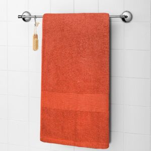 Softolle 100% Cotton Luxury Bath Towels -Towels for Bathroom - Set of 4 Bath Towel (27” x 54”)- Eco-Friendly, Super Soft, Highly Absorbent Bath Towel - Oeko-Tex Certified (Grey) (Coral)