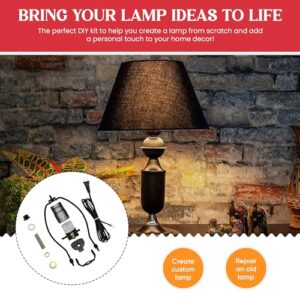 Creative Hobbies ML93HK Black Finish Make-A-Lamp Kit with All Parts Needed and Instructions for DIY Lamp Design or Repair