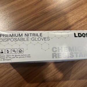 LANON 6-mil Black Nitrile Disposable Gloves, Food-Safe, Powder-Free, Heavy-Duty, Textured Fingertips, Latex-Free, XL