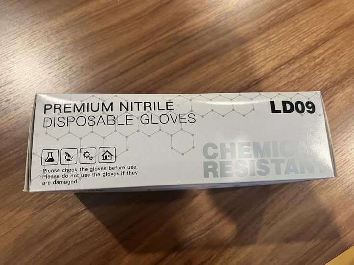 LANON 6-mil Black Nitrile Disposable Gloves, Food-Safe, Powder-Free, Heavy-Duty, Textured Fingertips, Latex-Free, XL