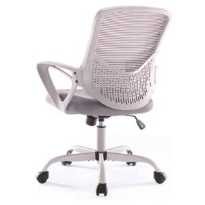 Office Chair, Ergonomic Home Desk Chair Mid Back Mesh Chair Rolling Swivel Computer Chair with Lumbar Support (Office Chair, Light Grey)