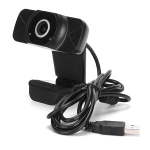 YYOYY 1080P/30FPS PC Webcam with Noise-Cancelling Microphone, USB Computer Web Camera for PC, Laptop and Desktop, Plug and Play, Webcam for Video Conferencing