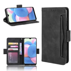 fashion anti-fall shockproof phone cases samsung galaxy a40 a41 a 40 41 leather case multi-card slot wallet clip phone shell samsung a40 a41 covers (black,samsung a41)