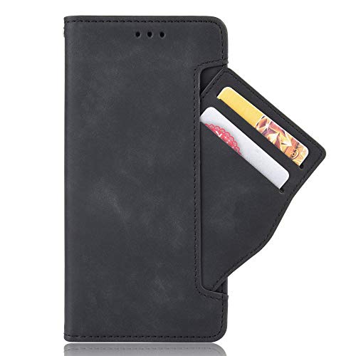 Fashion Anti-Fall Shockproof Phone Cases Samsung Galaxy A40 A41 A 40 41 Leather case Multi-Card Slot Wallet Clip Phone Shell Samsung A40 A41 Covers (Black,Samsung A41)