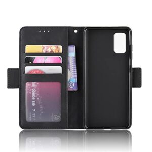 Fashion Anti-Fall Shockproof Phone Cases Samsung Galaxy A40 A41 A 40 41 Leather case Multi-Card Slot Wallet Clip Phone Shell Samsung A40 A41 Covers (Black,Samsung A41)