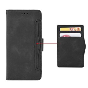 Fashion Anti-Fall Shockproof Phone Cases Samsung Galaxy A40 A41 A 40 41 Leather case Multi-Card Slot Wallet Clip Phone Shell Samsung A40 A41 Covers (Black,Samsung A41)