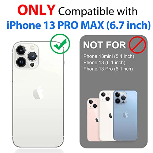 SPORTLINK for iPhone 13 Pro Max Waterproof Case - Shockproof Dustproof Phone Case with Screen Protector for iPhone 13 Pro Max, Full Body Protective Case for iPhone 13 Pro Max Cover 6.7'' Black