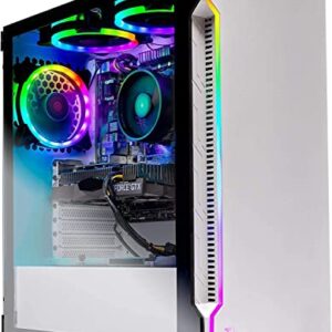 Skytech Gaming Archangel Gaming Computer PC Desktop – Intel Core-i5 10400F 2.9GHz, GTX 1660 Super 6G, 500GB SSD, 16GB DDR4 3200MHz, RGB Fans, Windows 10 Home 64-bit, 802.11AC Wi-Fi, White