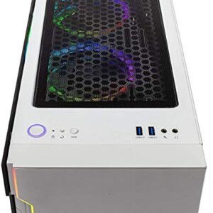 Skytech Gaming Archangel Gaming Computer PC Desktop – Intel Core-i5 10400F 2.9GHz, GTX 1660 Super 6G, 500GB SSD, 16GB DDR4 3200MHz, RGB Fans, Windows 10 Home 64-bit, 802.11AC Wi-Fi, White