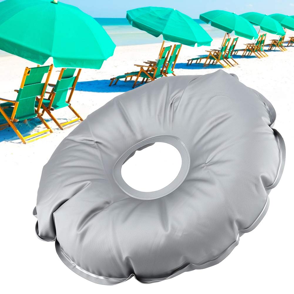 Haofy Round Umbrella Base Weights, Portable Foldable Round Outdoor Umbrella Flag Base Weight BaG Filled with Water for Beach Outdoor Pool Lawn