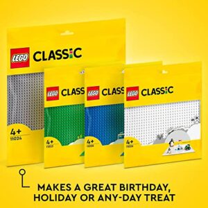 LEGO Classic Gray Baseplate Square 48x48 Stud Foundation to Build, Play, and Display Brick Creations, Great for City Streets, Castle, and Mountain Scenes, 11024