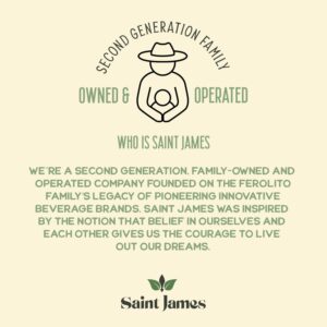 Saint James Iced Tea | Passion Fruit & Peach Organic Green Tea | Organic, Non-GMO Green Tea, 12 Pack (16.9oz each)