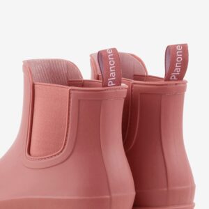 planone Short rain boots for women waterproof size 8.5 Hawthorn Red garden shoes anti-slipping chelsea rainboots comfortable insoles light ankle rain shoes matte outdoor work shoes