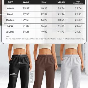 AUTOMET Women’s Casual Baggy Fleece Sweatpants Preppy Clothes High Waisted Joggers Pants Athletic Lounge Trousers Pink