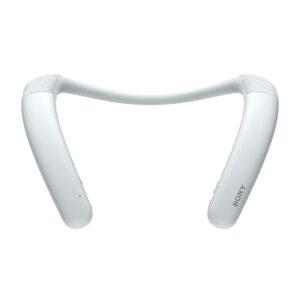 Sony SRS-NB10 Wireless Neckband Bluetooth Speaker Comfortable and Lightweight with Technology to Work from Home, Built-in mic, 20 Hours of Battery Life, and IPX4 Splash-Resistant- White (Renewed)