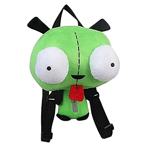 Haisijing Plush Toys New Alien 3D Eyes Robot Gir Cute Stuffed Plush Backpack Green Bag Xmas Gift 14 inches