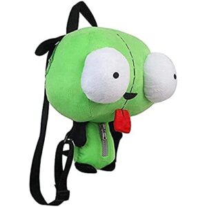 Haisijing Plush Toys New Alien 3D Eyes Robot Gir Cute Stuffed Plush Backpack Green Bag Xmas Gift 14 inches