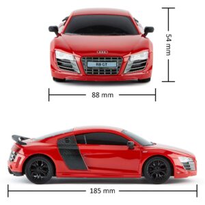 CMJ RC Cars Audi R8 GT 1:24 Scale Radio Controlled Car Licensed RC Car Series for Girls and Boys Age 8 9 10 11 12 Years Holiday Ideal Gift (Red)