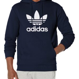 adidas Originals Men's Adicolor Classics Trefoil Hoodie-Discontinued, Night Indigo, Small