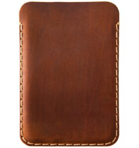 bovine leather cover for microsoft surface duo 2 case, made in europe (for duo 2 with a bumper, brown)