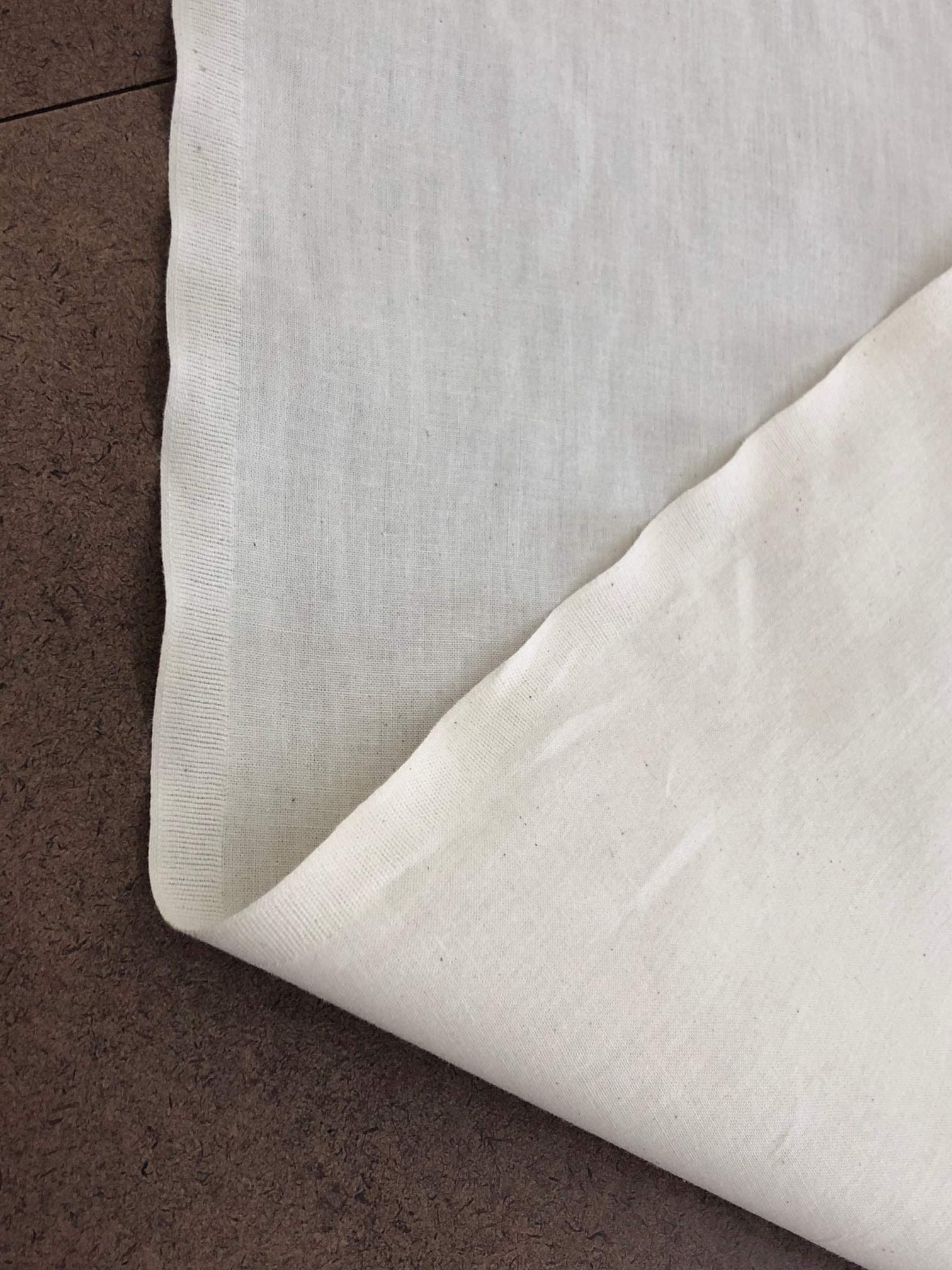 AK TRADING CO. Muslin Fabric/Textile Unbleached - Draping Fabric - Natural 5 Yards Medium Weight - 100% Cotton (63in. Wide)