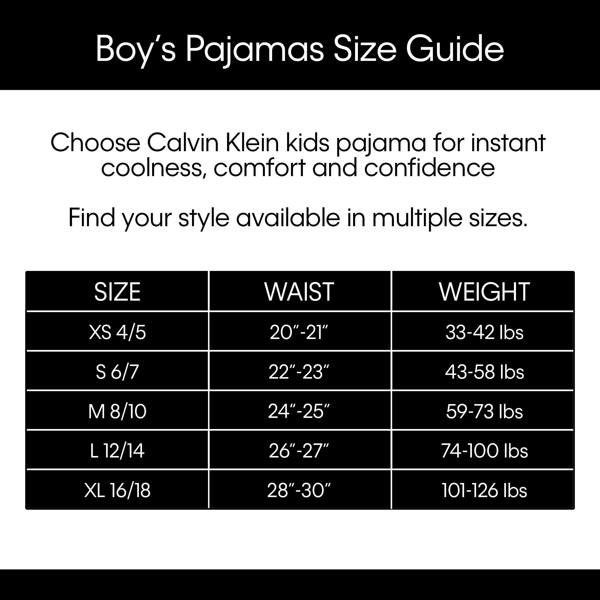 Calvin Klein Boys' Little 2 Piece Sleepwear Top and Bottom Pajama Set, Calvin Camo, Large