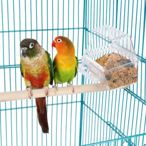 Topeakmart Open Play Top Bird Cage Large Parakeet Parrot Cage w/Detachable Stand for Budgies Finches Canaries Lovebirds, 64inch