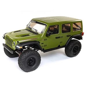 axial rc truck 1/6 scx6 jeep jlu wrangler 4wd rock crawler rtr (batteries and charger not included): green, axi05000t1