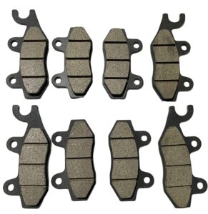 complete front and rear severe duty brake pad set for 2008-2013 yamaha rhino 700