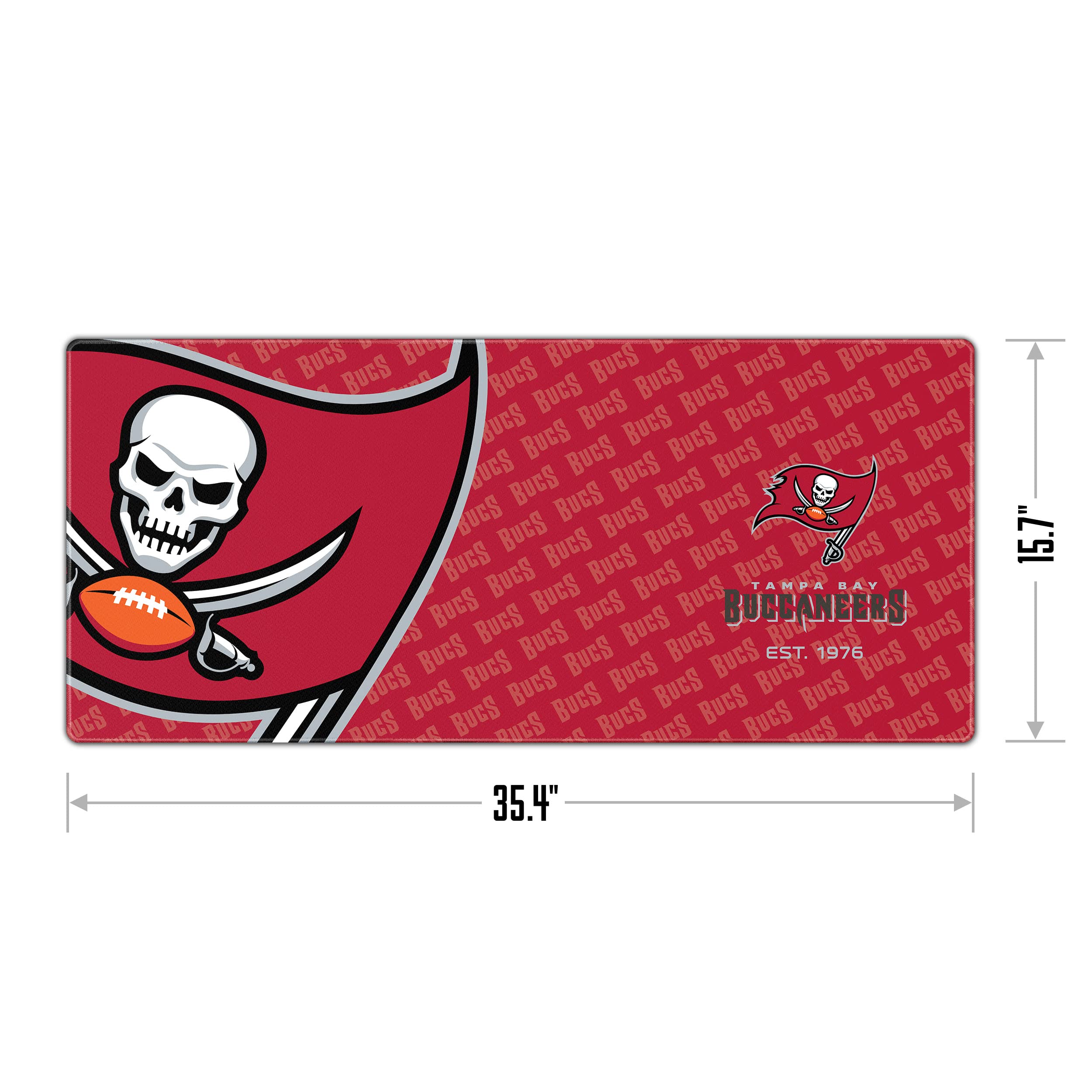 YouTheFan NFL Tampa Bay Buccaneers Logo Series Desk Pad