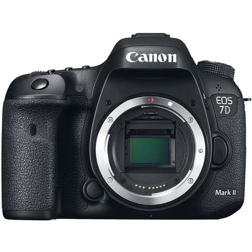 Canon EOS 7D Mark II DSLR Camera with 18-135mm f/3.5-5.6 IS USM Lens & W-E1 Wi-Fi Adapter (9128B135) + 64GB Memory Card + Case + Card Reader + Flex Tripod + Hand Strap + More (Renewed)