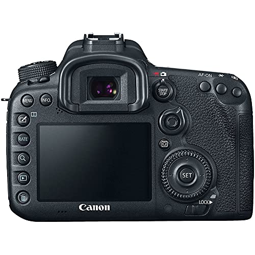 Canon EOS 7D Mark II DSLR Camera with 18-135mm f/3.5-5.6 IS USM Lens & W-E1 Wi-Fi Adapter (9128B135) + 64GB Memory Card + Case + Card Reader + Flex Tripod + Hand Strap + More (Renewed)