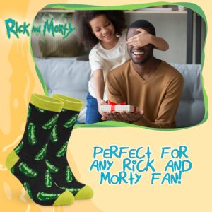 RICK AND MORTY Mens Socks - 5 Pack of Crew Socks Breathable Ankle Socks for Men Teenagers Size 6-9 Gifts for Him