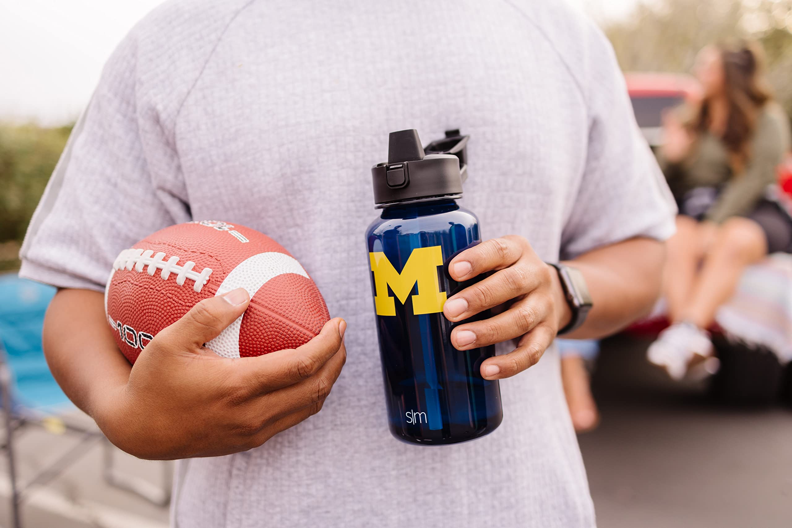 Simple Modern Officially Licensed Oklahoma Sooners BPA-Free Tritan Water Bottle with Simple Flip Silicone Straw Lid