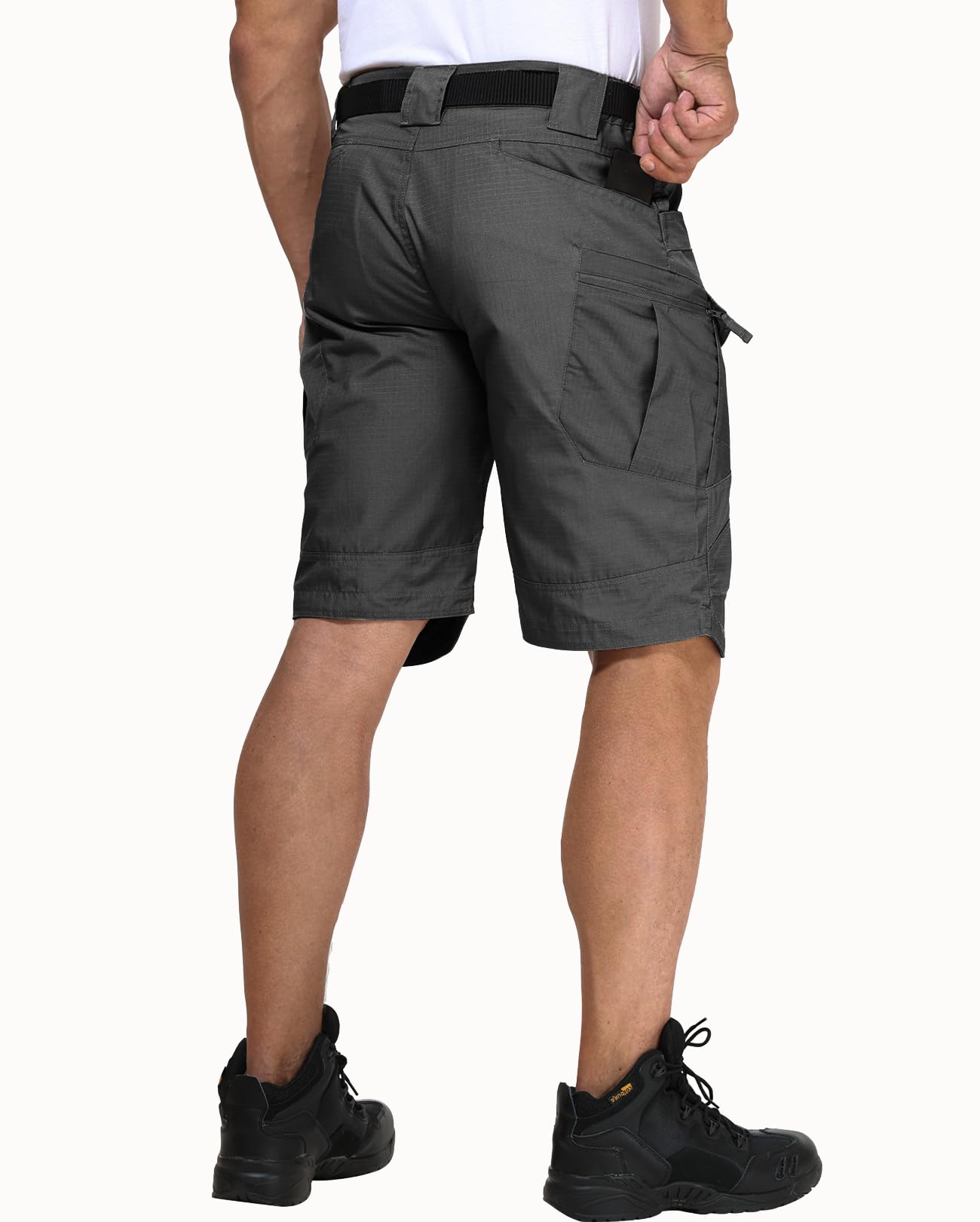 URBEST Tactical Shorts for Men Waterproof Breathable Quick Dry Hiking Fishing Cargo Shorts with Multi Pockets(NO Belt)