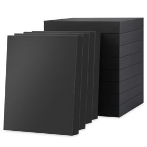 jinming 12 gift boxes with lids 11x8.5x1.5 inches gift boxes for clothes, black gift boxes, apparel gift boxes for father's day (matte black)
