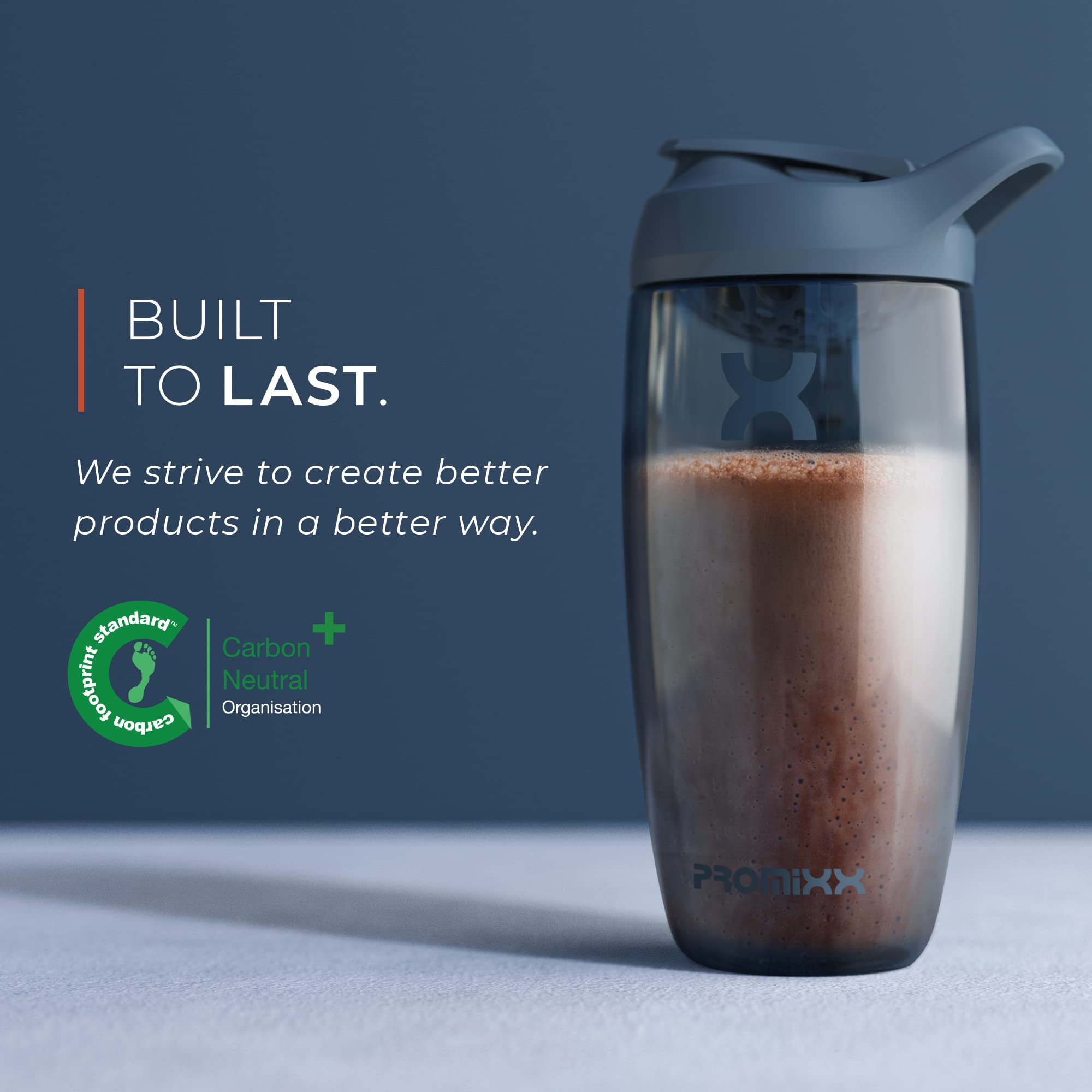 Promixx PURSUIT Protein Shaker Bottle – Premium Sports Blender Bottles for Protein Mixes and Supplement Shakes – Easy Clean, Durable Protein Shaker Cup