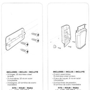 Igloo Cooler Heavy-Duty Stainless Steel Parts Kit - 2 Latches, 3 Hinges, Latch Posts & Screws