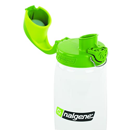 Nalgene Sustain Tritan BPA-Free On The Fly Water Bottle Made with Material Derived from 50% Plastic Waste, 24 OZ, Clear with Sprout