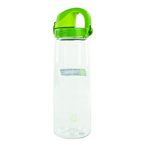 Nalgene Sustain Tritan BPA-Free On The Fly Water Bottle Made with Material Derived from 50% Plastic Waste, 24 OZ, Clear with Sprout