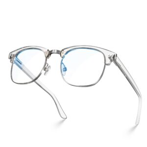 visoone lightweight blue light blocking glasses square with anti computer glare for gaming men and women montana